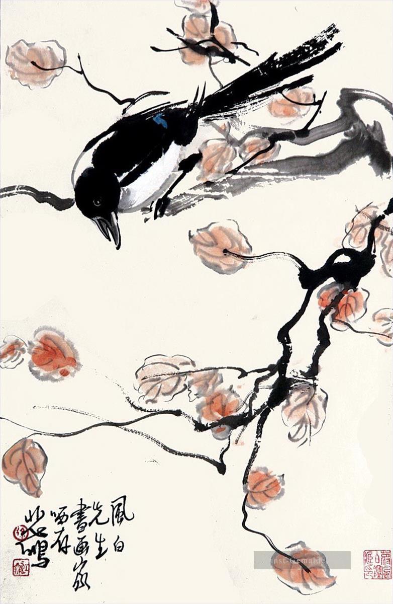 Xu Beihong Kuchen am Zweig Kunst Chinesische Ölgemälde